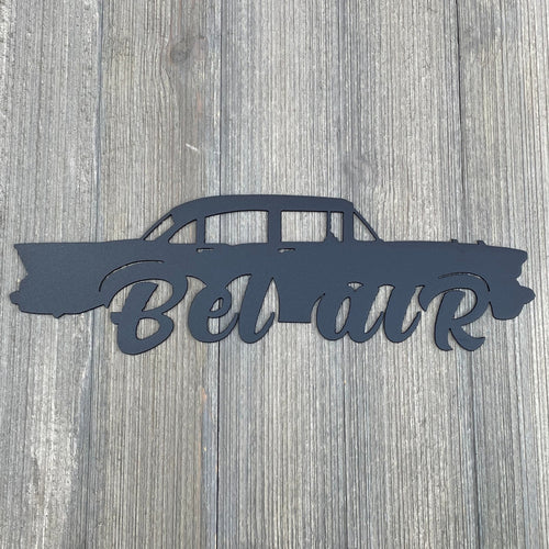 4 Door Chevy Bel Air Metal Sign Cutout