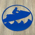 Wave Rider Thrills: High-Flying Jetski Metal Sign for Adventure Seekers