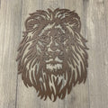 Majestic Roar: Metal Lion Portrait Wall Sign