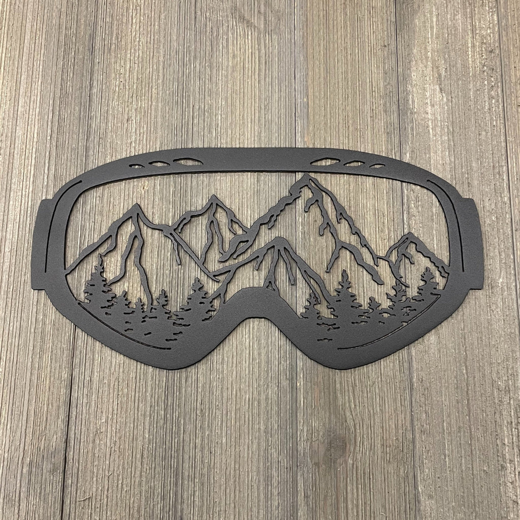 Mountain Vision: Ski/Snowboard Goggles Metal Sign