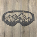 Mountain Vision: Ski/Snowboard Goggles Metal Sign