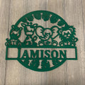 Safari Explorer: Personalized Kids' Safari Animals Metal Sign - Nursery Room Sign - Children's Room Sign - Sign For Kids