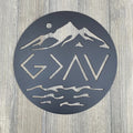 God is Greater Than The Highs And Lows Metal Sign Cutout