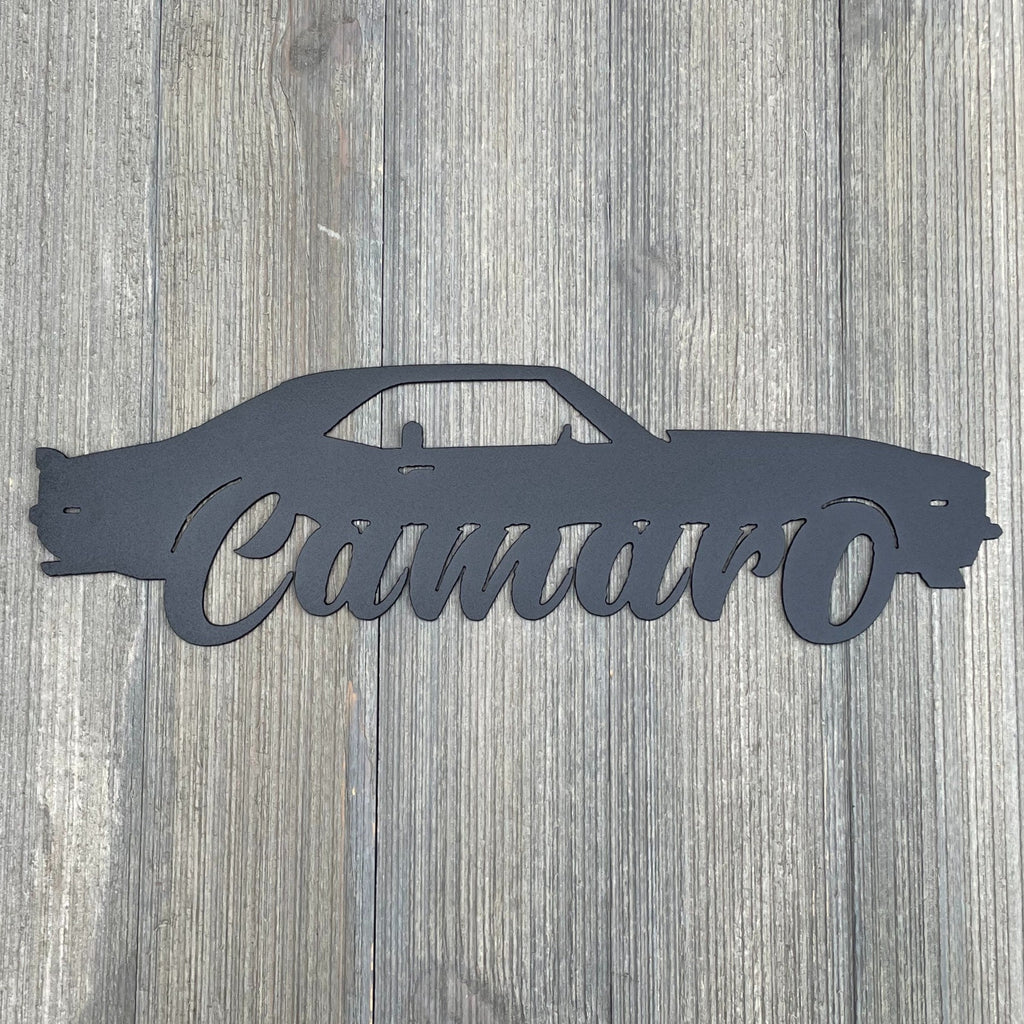 Second Generation Camaro Metal Sign Cutout (1970-1981)
