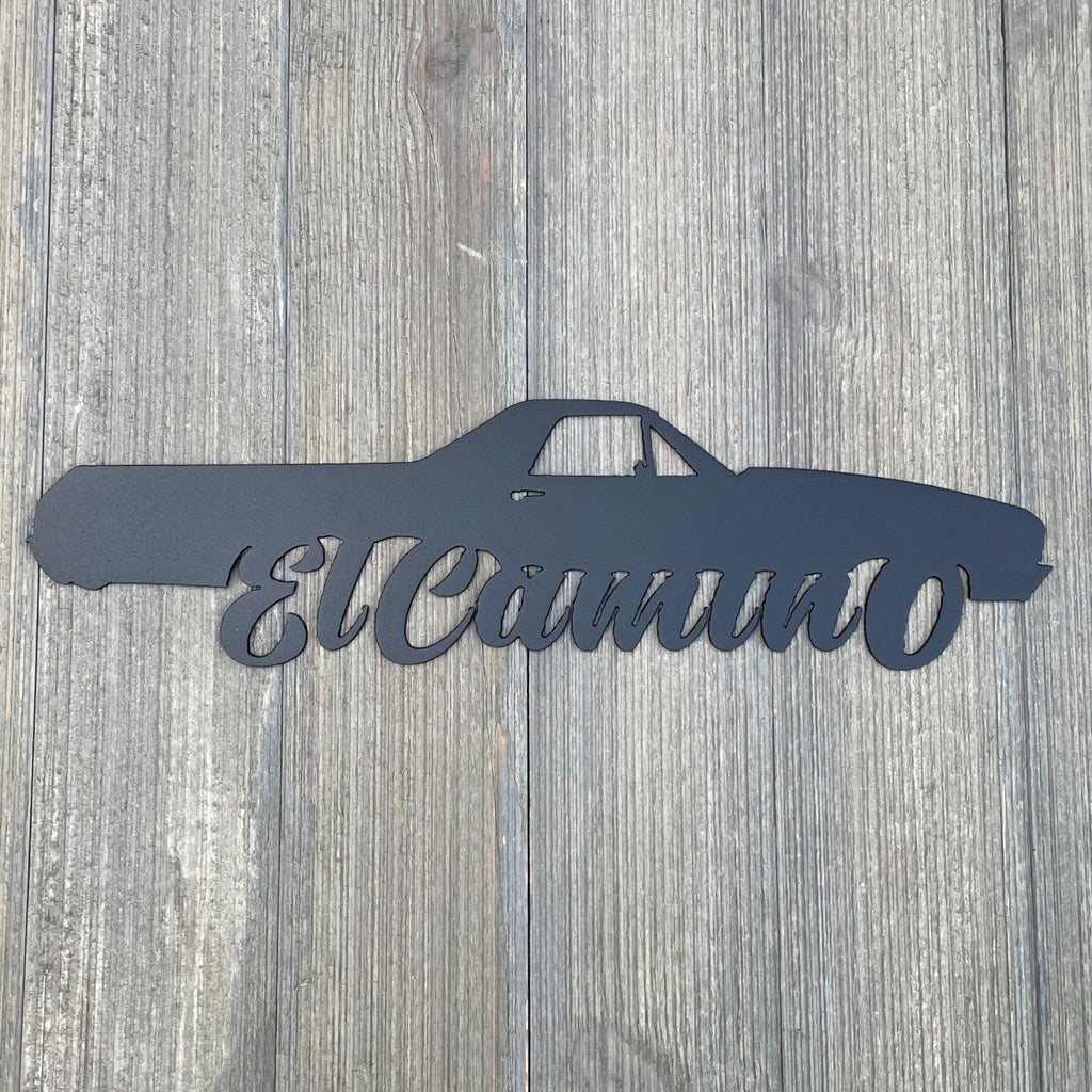 1970 El Camino Classic: Metal Sign Cutout (Third Generation 1968-1972)