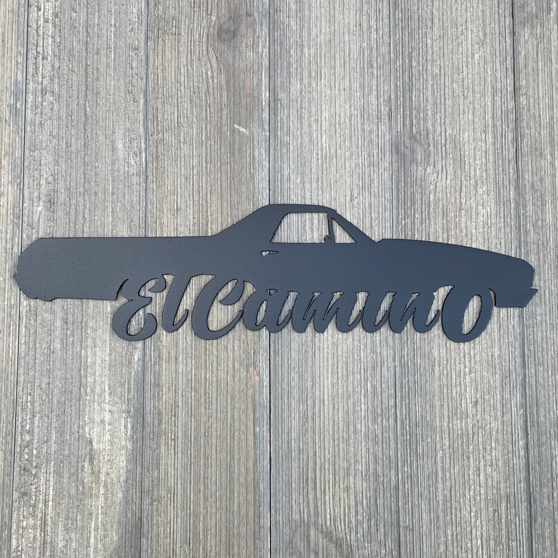 1970 El Camino Classic: Metal Sign Cutout (Third Generation 1968-1972)