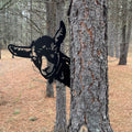 Goat Peek-A-Boo Metal Sign
