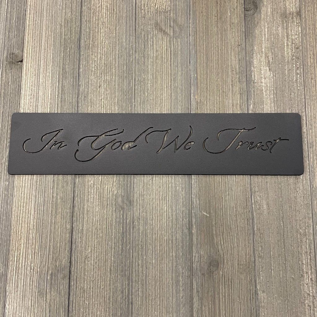 In God We Trust Metal Sign