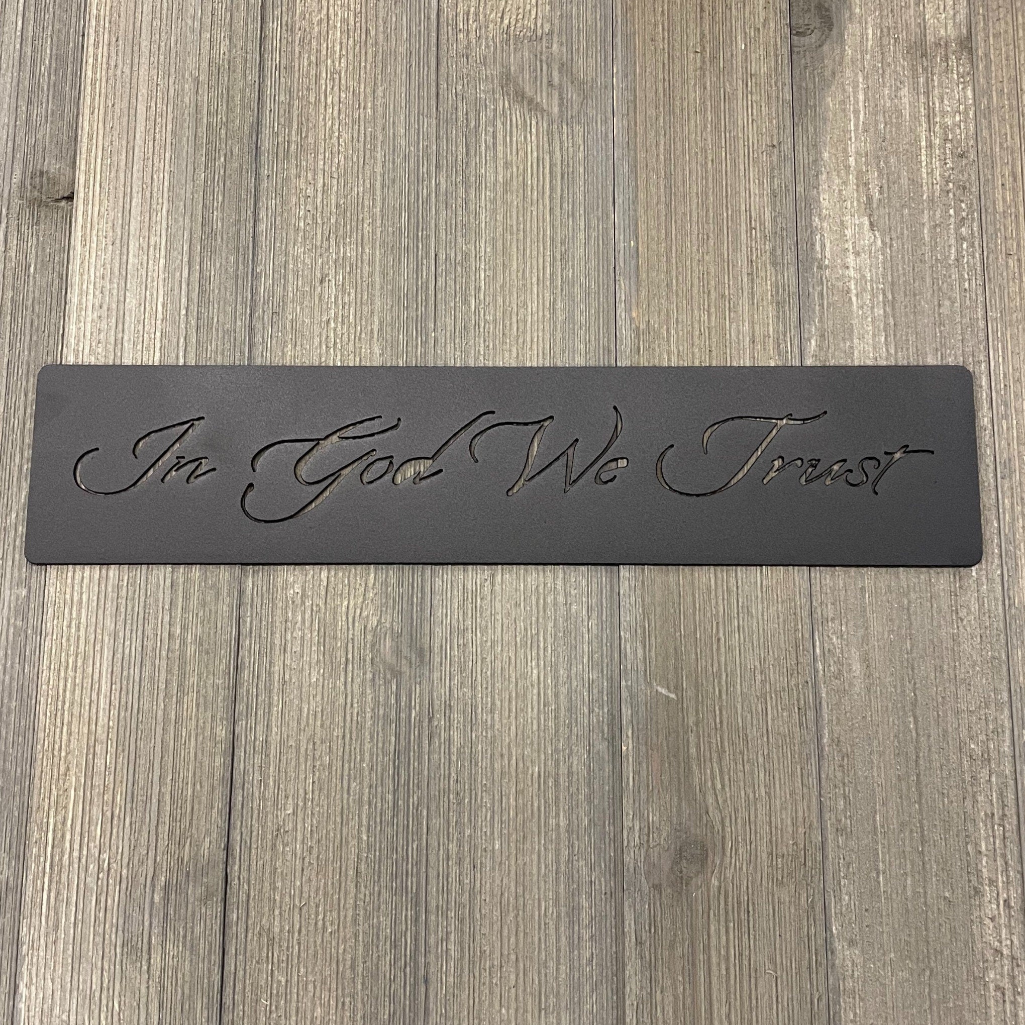 In God We Trust Metal Sign