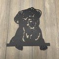 Eternal Companion: Artisan Metal Sign Featuring a Black Labrador - Black Lab Metal Sign Cutout