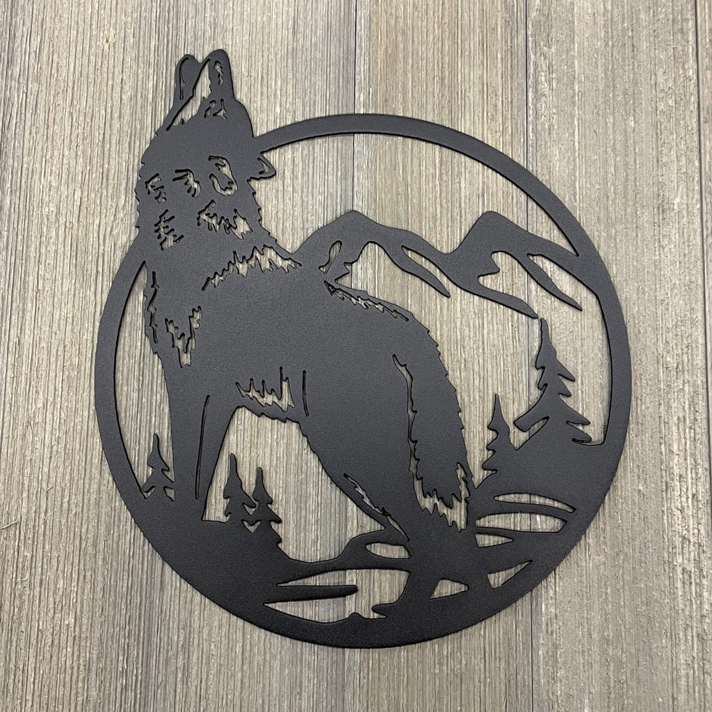 Wild Animals Metal Sign Collection: Set or Individually - Moose - Elk - Wolf - Bear - Bison