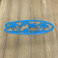 Metal Surfboard with Dolphin Ocean Scene Sign