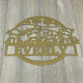 Down on the Farm: Personalized Kids' Animal Haven Metal Sign - Custom Childrens Name Sign