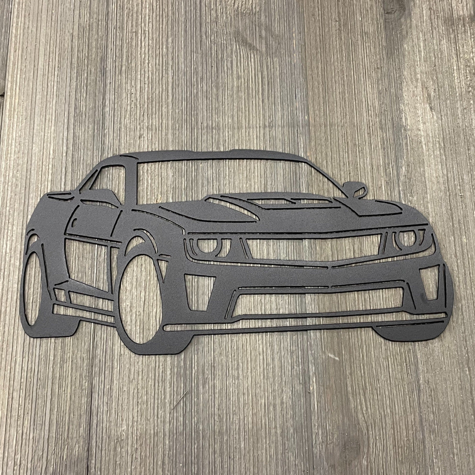 Modern Camaro - 5th Generation - 2010-2015 - Metal Sign Cutout
