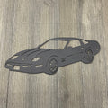 Sleek C4 Corvette - 4th Generation Metal Sign - 1984-1996