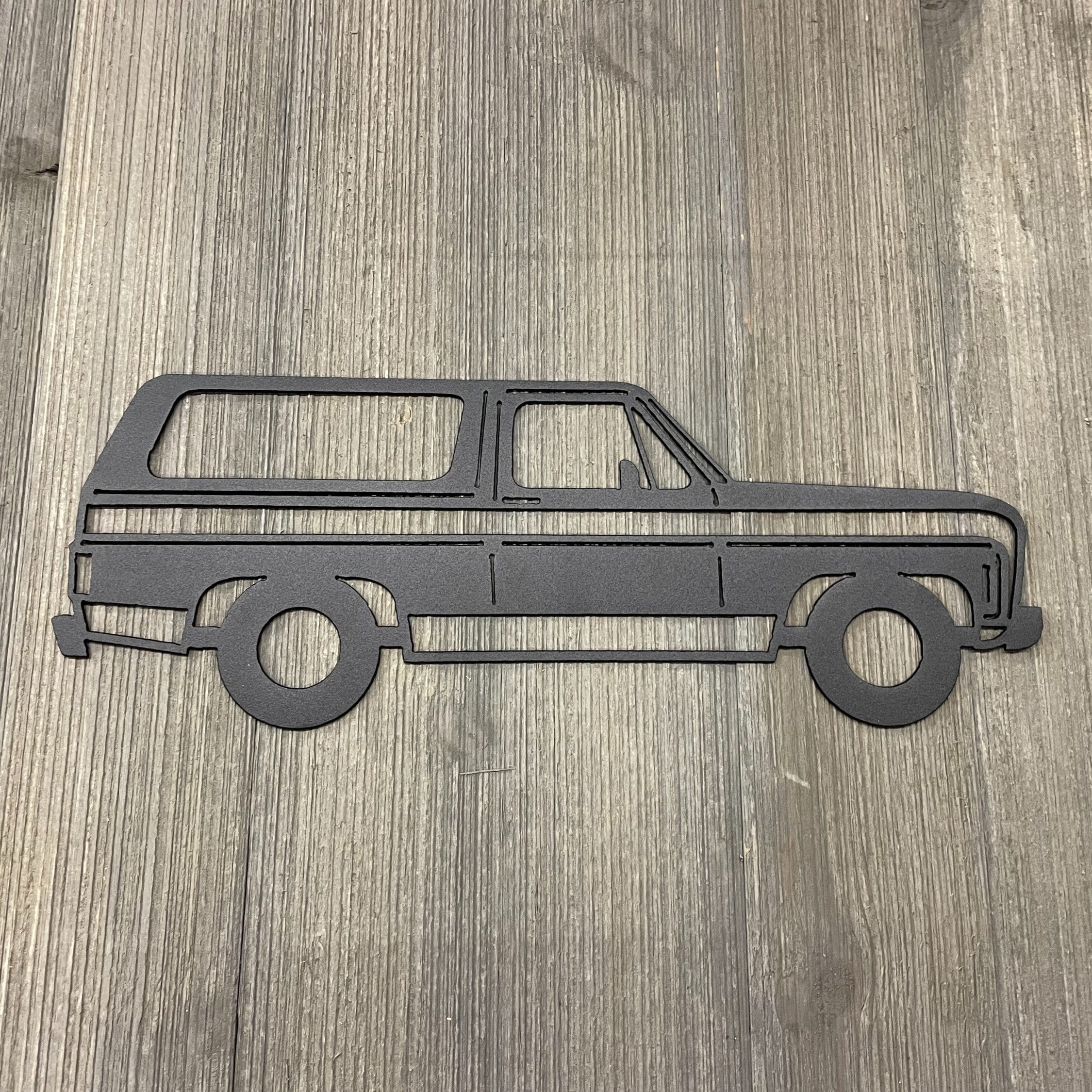 Classic K5 Blazer Metal Sign Cutout