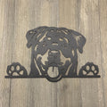 Rottweiler Silhouette Metal Sign Cutout