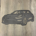 Tesla Model 3 Metal Sign Cutout