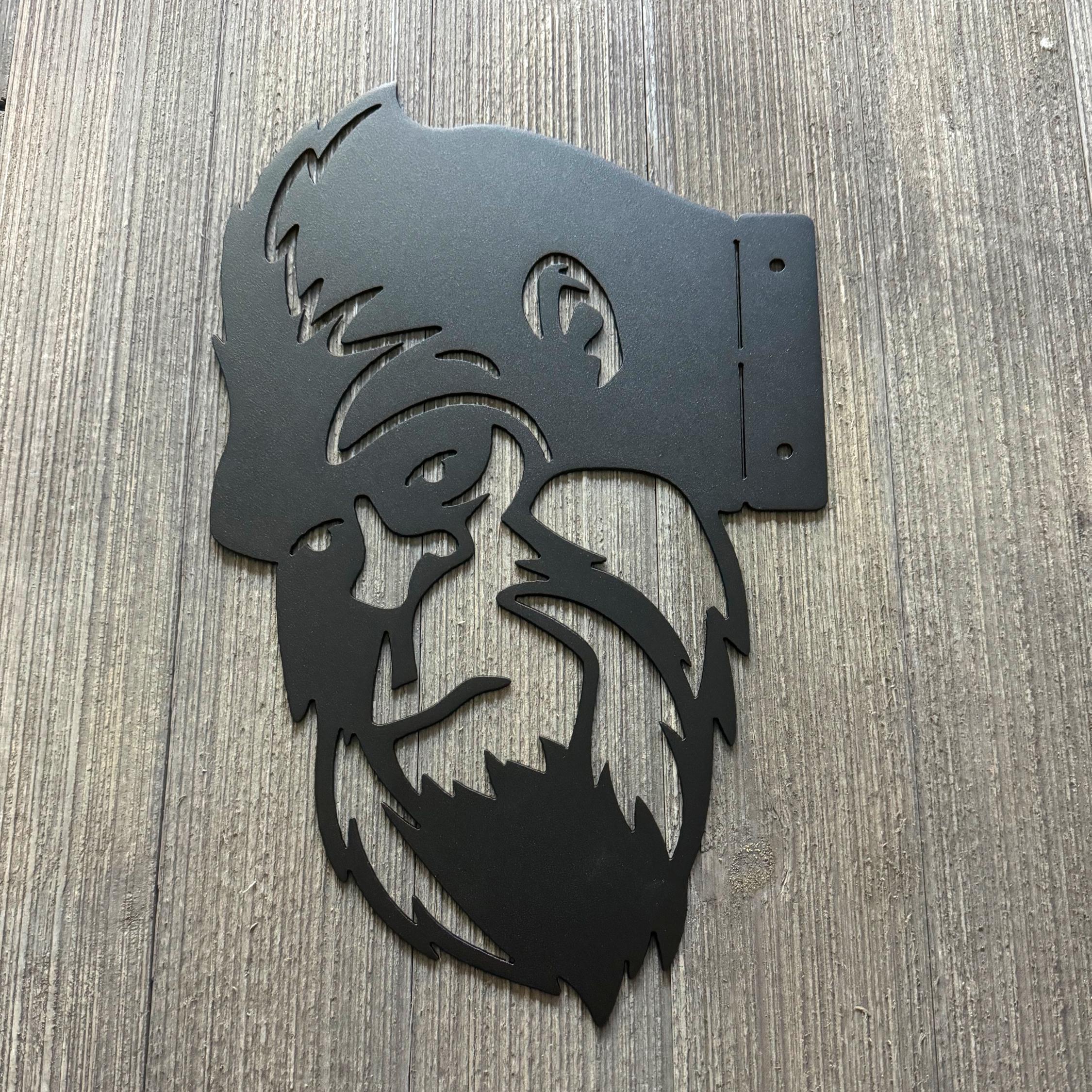 Peek-A-Boo Bigfoot Metal Sign - Sasquatch Tree or Post Mountable Decor