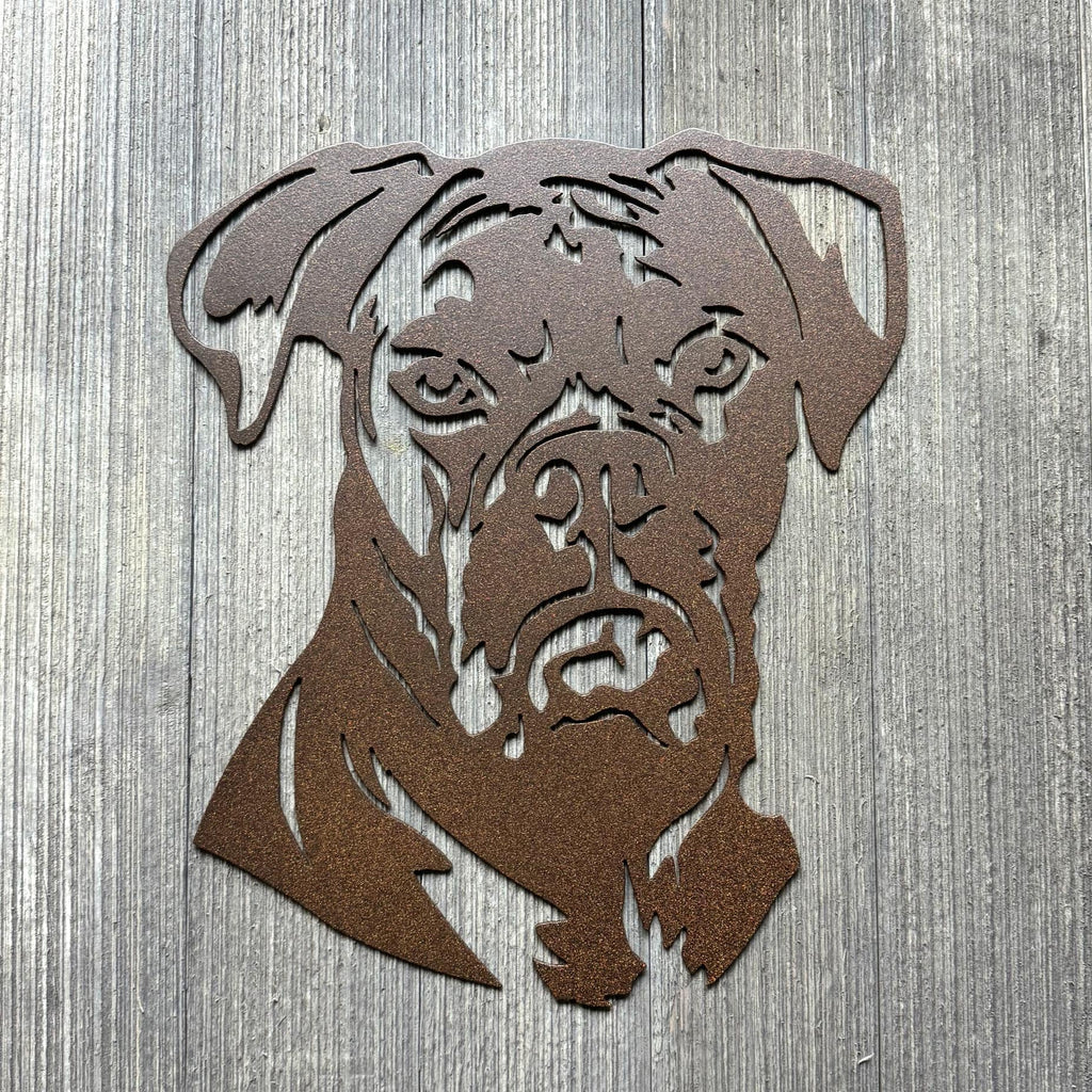 Boxer Dog Metal Sign - Durable Pet Lover's Decor - Boxer Dog Breed