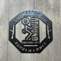 Protected by F.A.F.O Metal Sign - Humorous Warning Sign