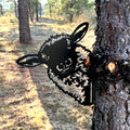 Peek-A-Boo Sheep Metal Sign - Versatile Mountable Wall Art