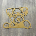 Adorable Fluffy Dog Metal Sign