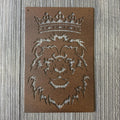 Lion Wearing Crown Metal Sign - Majestic King of the Jungle Wall Decor - Lion King