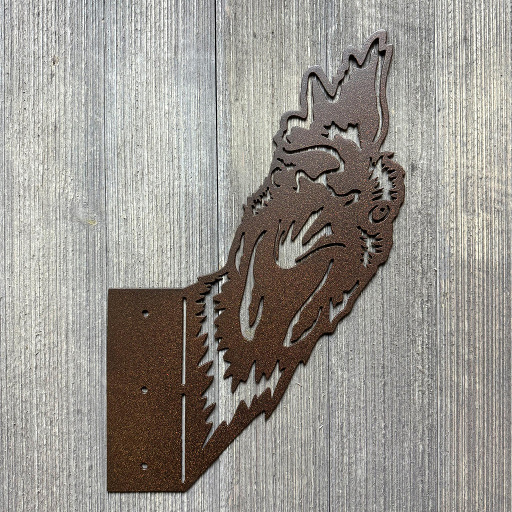 Peek-A-Boo Rooster Metal Sign - Mountable Rustic Farmhouse Decor