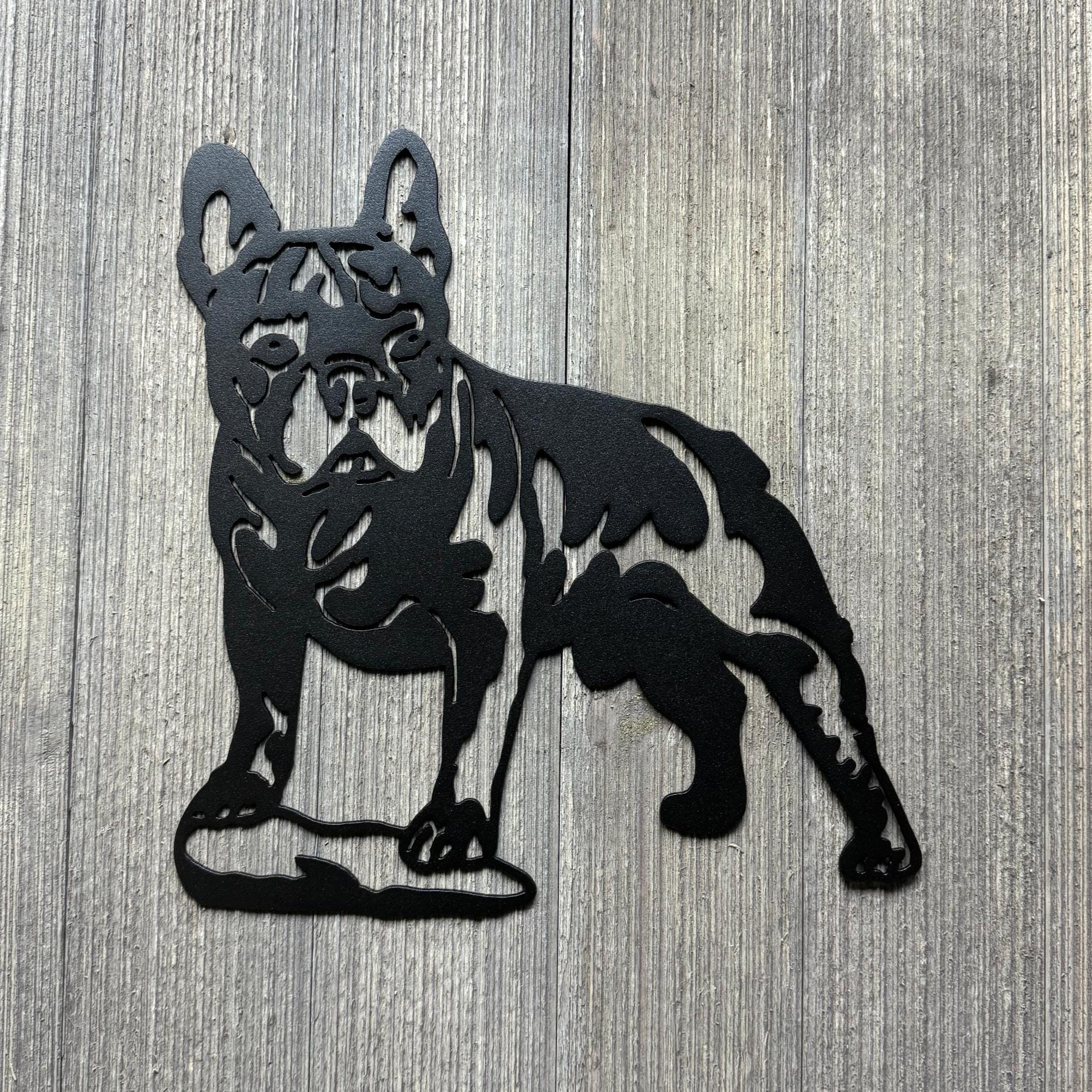Bulldog Metal Wall Art – Rustic Pet Lover’s Décor