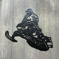 Snowmobile with Rider Metal Sign – Adventure Wall Art