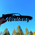 1969–1970 Ford Mustang Fastback Metal Wall Art - Mach 1 – Classic 1st Gen Muscle Car Silhouette | Garage Decor for Vintage Car Enthusiasts