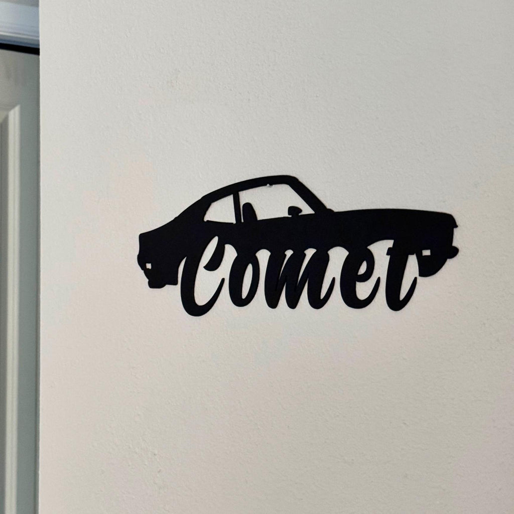 1971–1977 Mercury Comet Metal Wall Art – 3rd Gen Classic Ford Body Style | Retro Garage Decor & Gift for Vintage Car Lovers