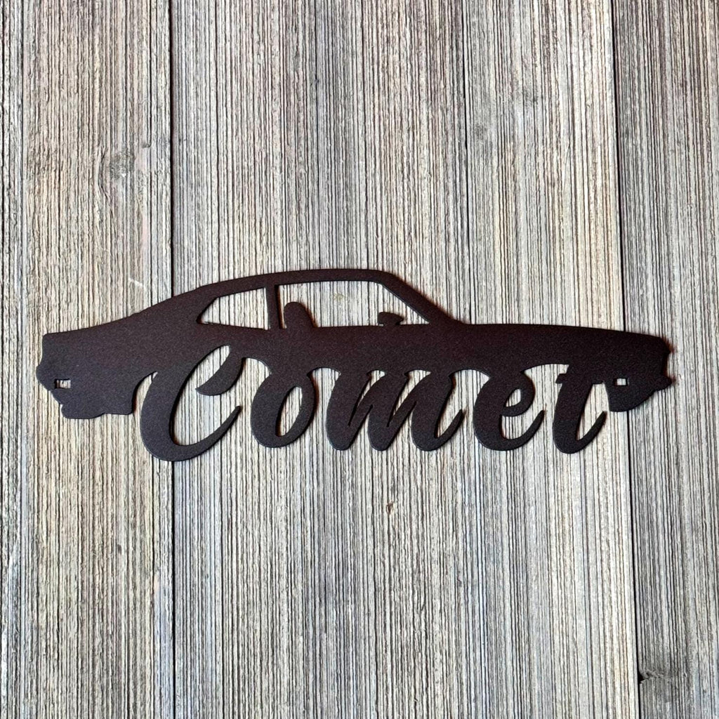 1971–1977 Mercury Comet Metal Wall Art – 3rd Gen Classic Ford Body Style | Retro Garage Decor & Gift for Vintage Car Lovers