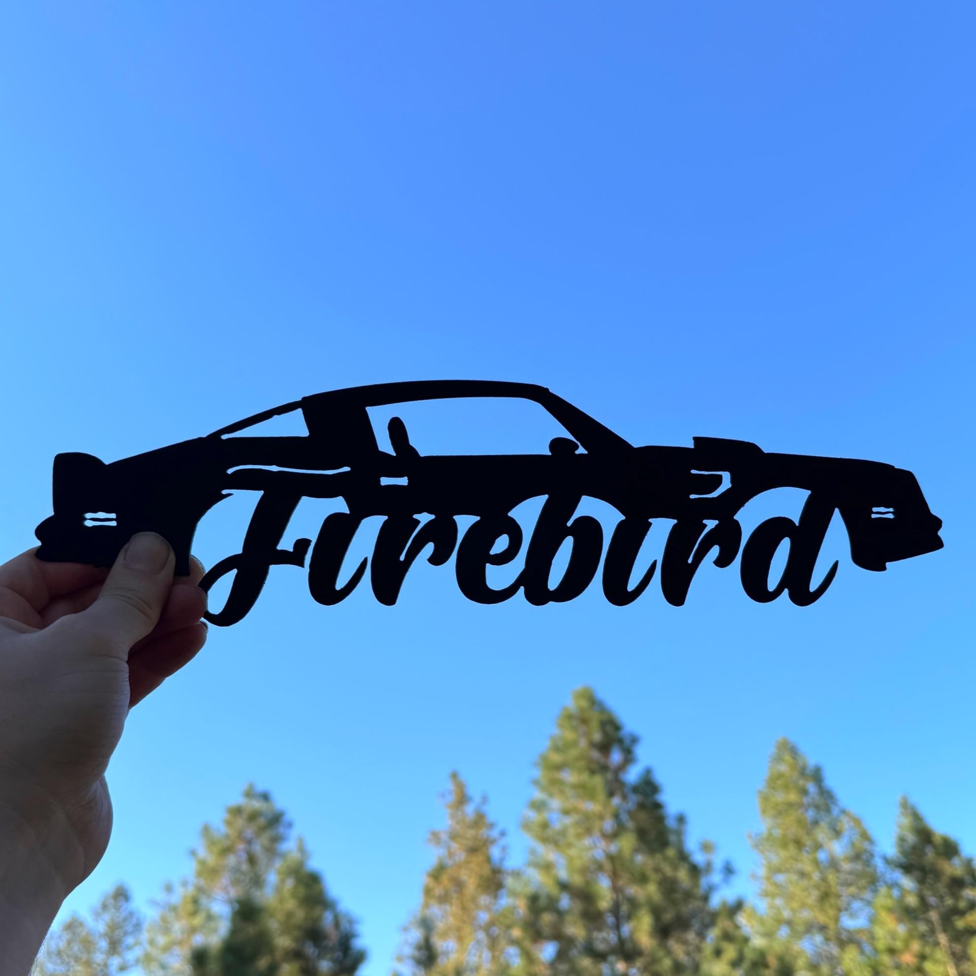 1970–1981 Pontiac Firebird Metal Wall Art – 2nd Gen Trans Am Silhouette | Classic Muscle Car Garage Decor & Gift for Car Lovers