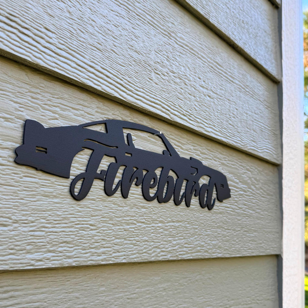 1970–1981 Pontiac Firebird Metal Wall Art – 2nd Gen Trans Am Silhouette | Classic Muscle Car Garage Decor & Gift for Car Lovers