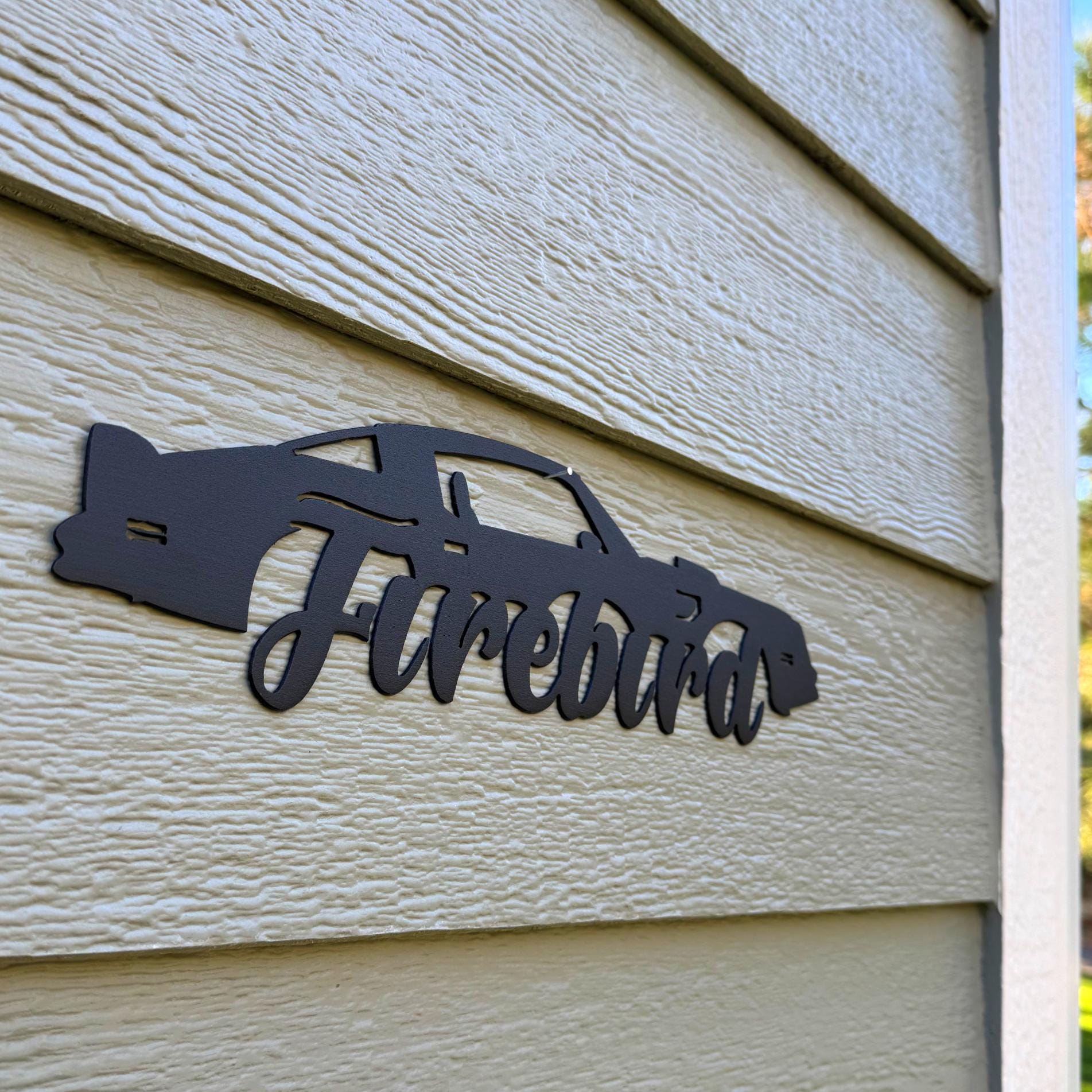 1970–1981 Pontiac Firebird Metal Wall Art – 2nd Gen Trans Am Silhouette | Classic Muscle Car Garage Decor & Gift for Car Lovers