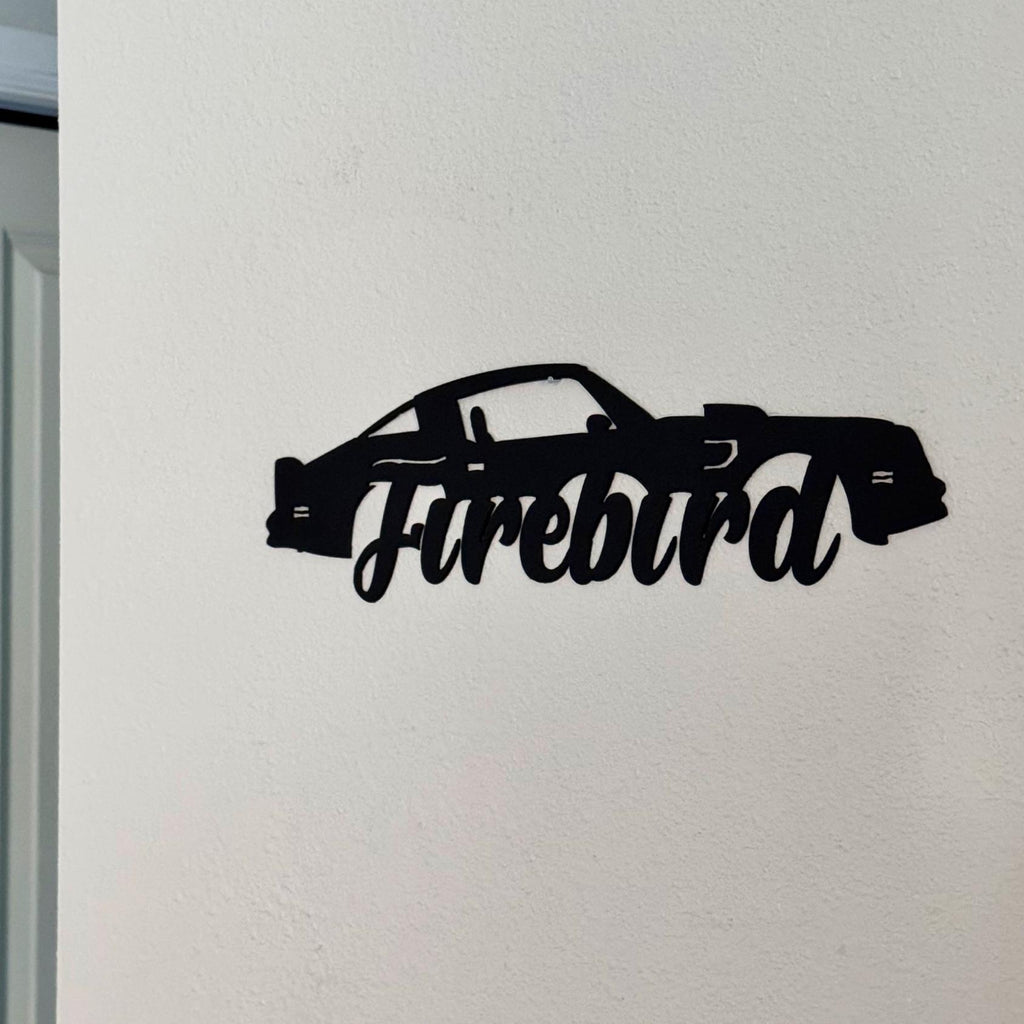 1970–1981 Pontiac Firebird Metal Wall Art – 2nd Gen Trans Am Silhouette | Classic Muscle Car Garage Decor & Gift for Car Lovers