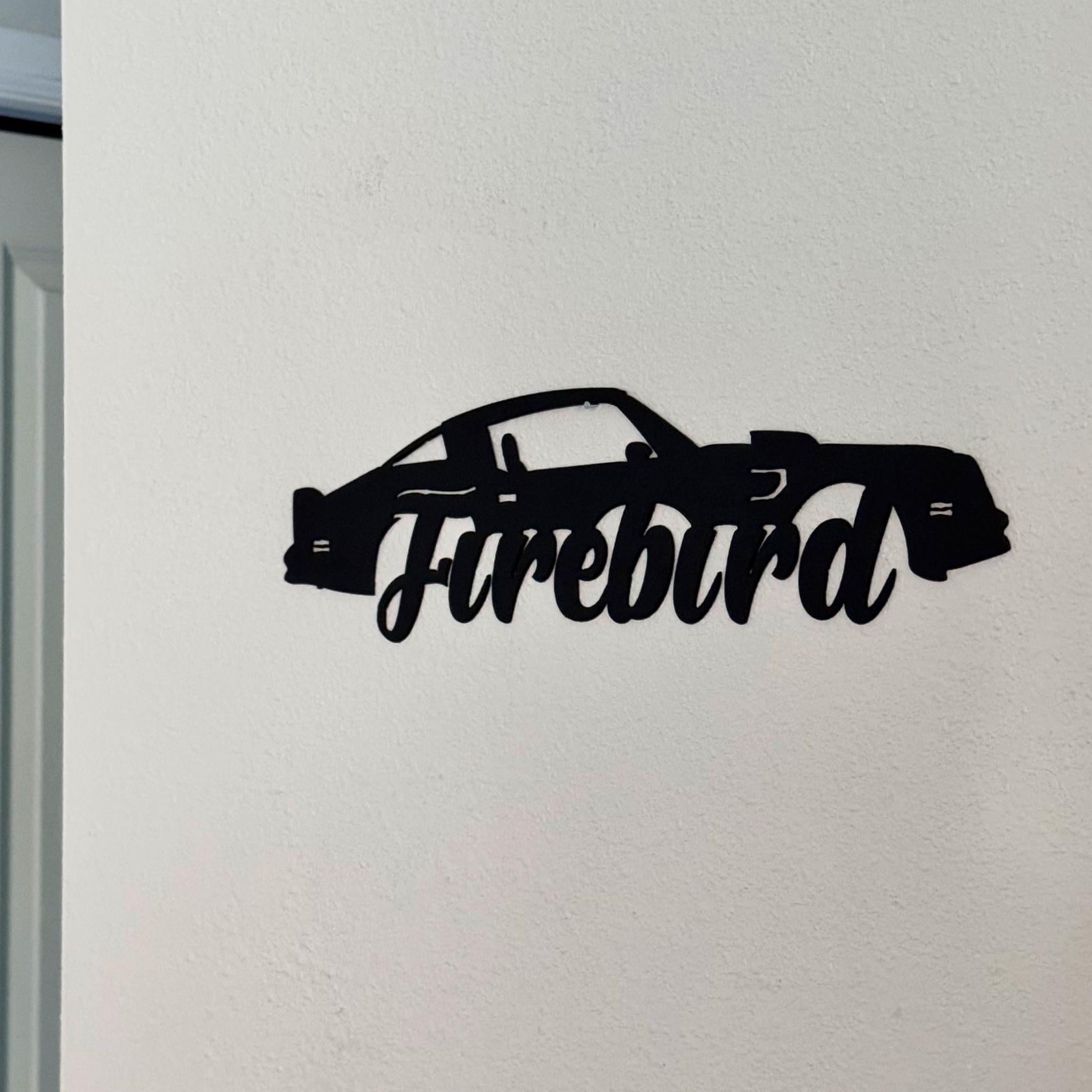 1970–1981 Pontiac Firebird Metal Wall Art – 2nd Gen Trans Am Silhouette | Classic Muscle Car Garage Decor & Gift for Car Lovers