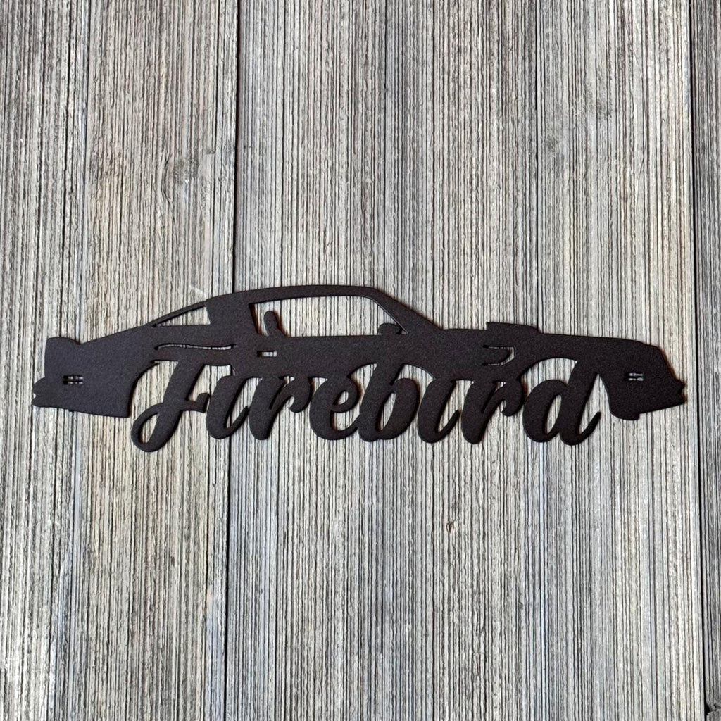1970–1981 Pontiac Firebird Metal Wall Art – 2nd Gen Trans Am Silhouette | Classic Muscle Car Garage Decor & Gift for Car Lovers