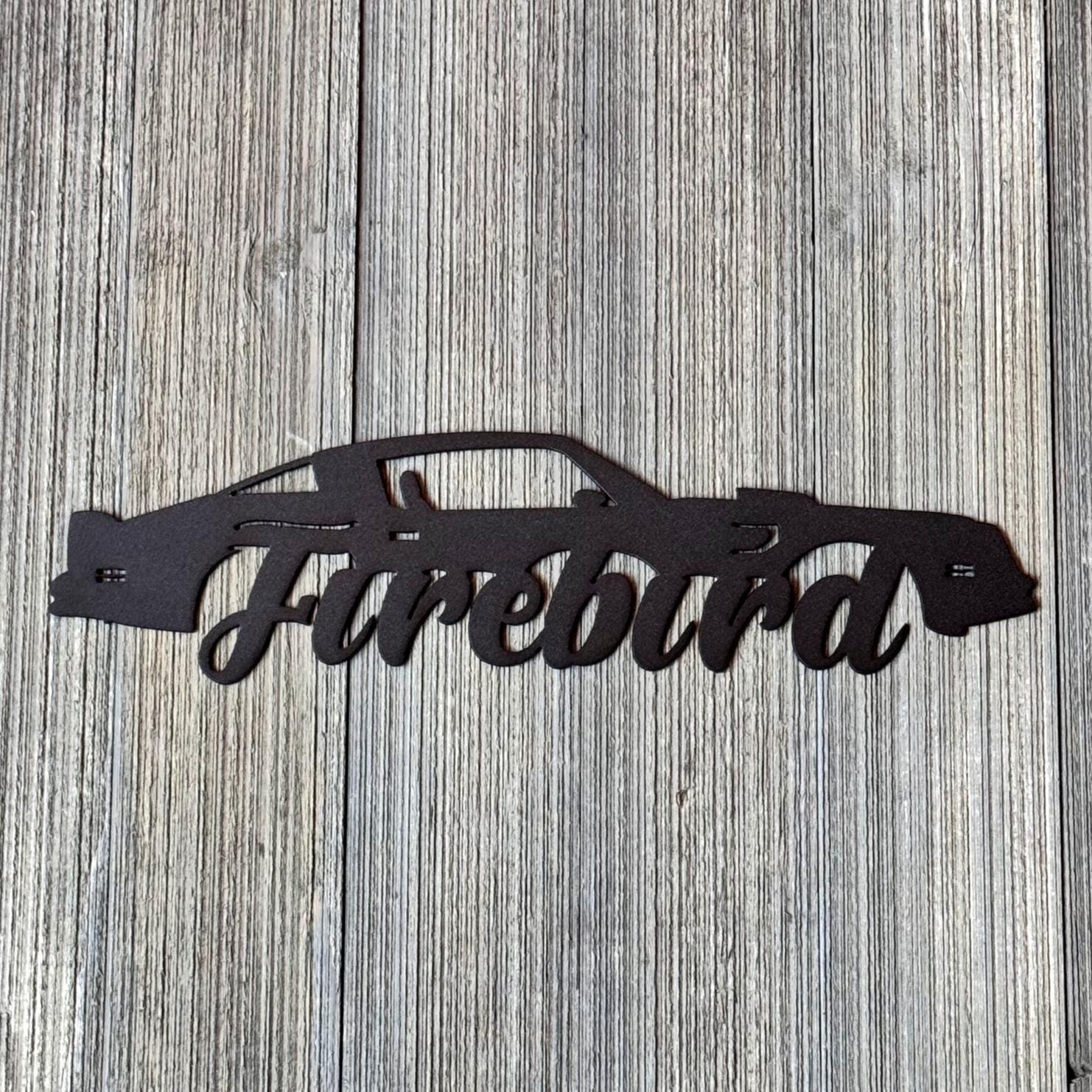 1970–1981 Pontiac Firebird Metal Wall Art – 2nd Gen Trans Am Silhouette | Classic Muscle Car Garage Decor & Gift for Car Lovers