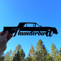 1964–1966 Ford Thunderbird Metal Wall Art – 4th Gen Classic Car Silhouette | Vintage Garage Decor for Ford Enthusiasts