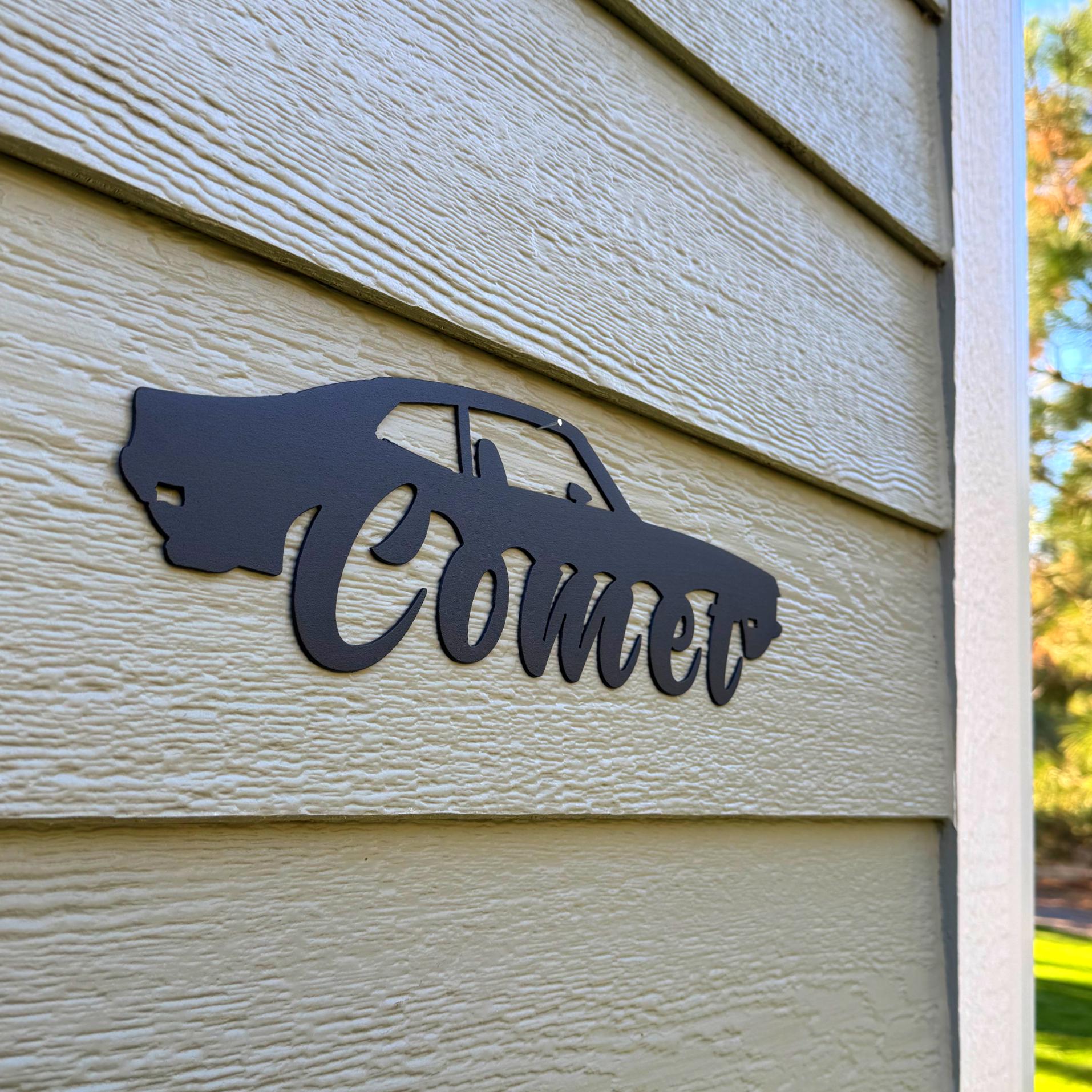 1971–1977 Mercury Comet Metal Wall Art – 3rd Gen Classic Ford Body Style | Retro Garage Decor & Gift for Vintage Car Lovers