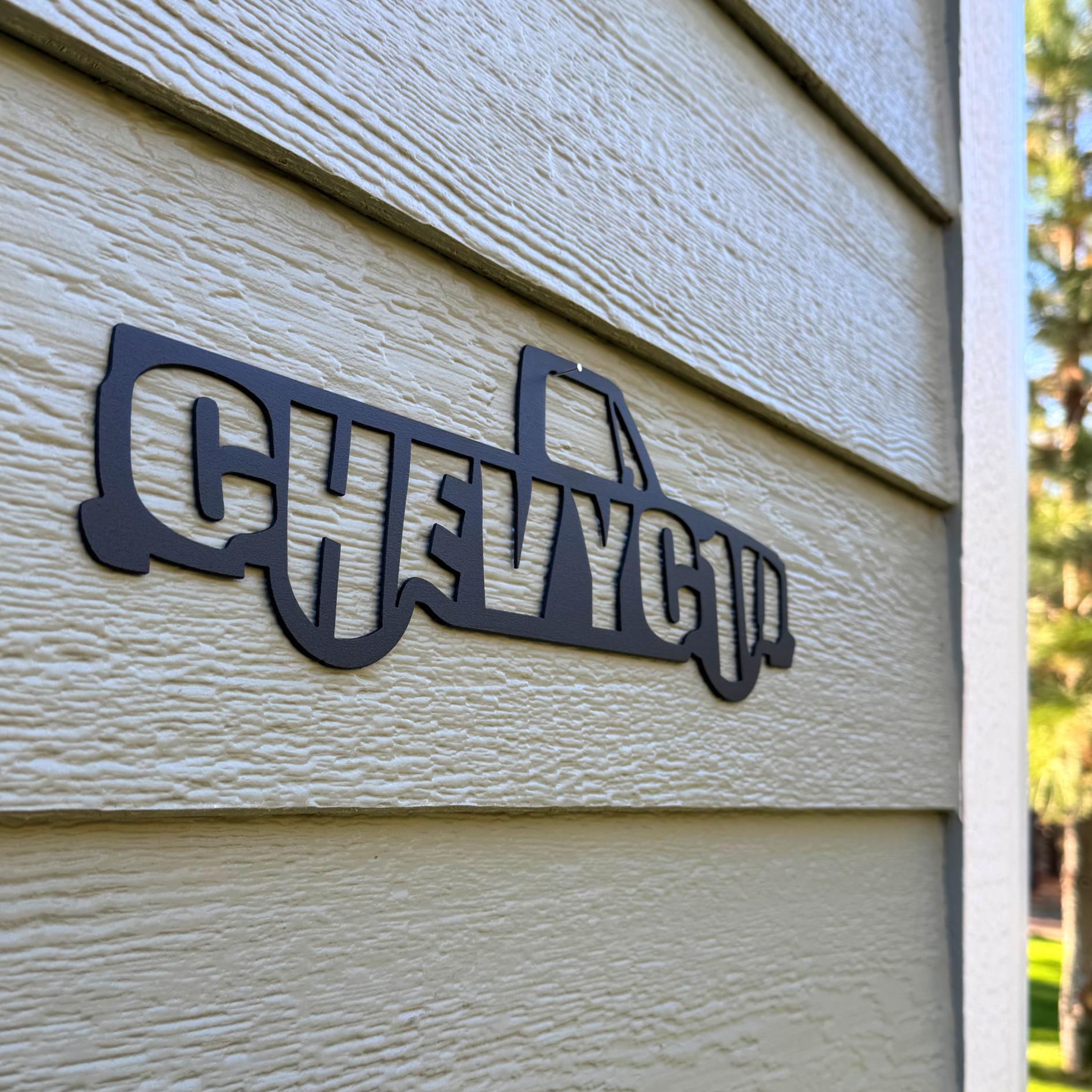 1967–1972 Chevy C10 Metal Wall Art Classic Pickup Truck Sign |Vintage Garage Décor, Man Cave Gift, Steel Chevrolet Silhouette |Square Body