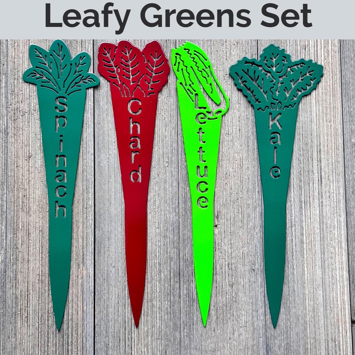 Themed Garden Marker Set – Salsa, Herb, Pizza & More – Metal Garden Stakes – Gift for Gardeners