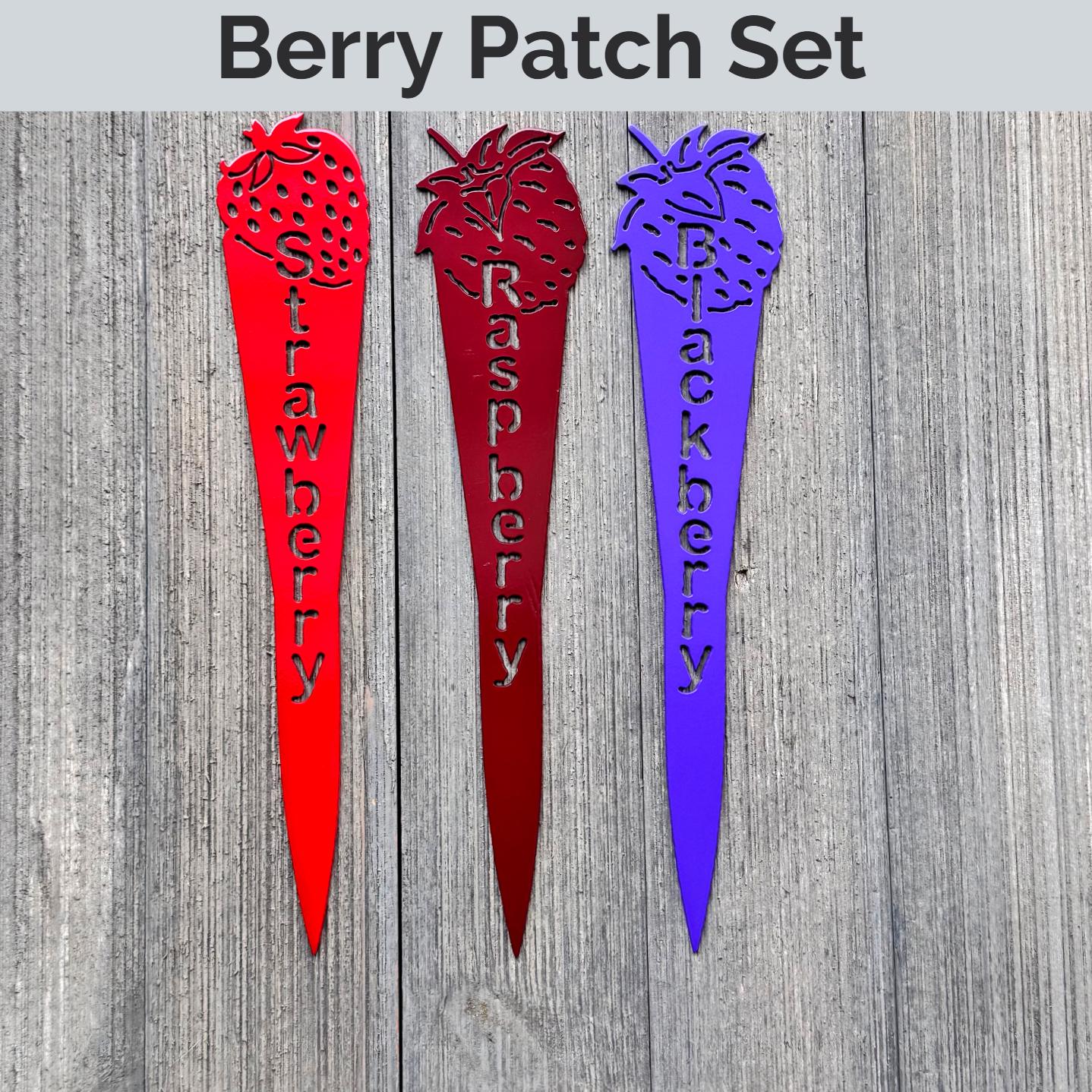 Themed Garden Marker Set – Salsa, Herb, Pizza & More – Metal Garden Stakes – Gift for Gardeners
