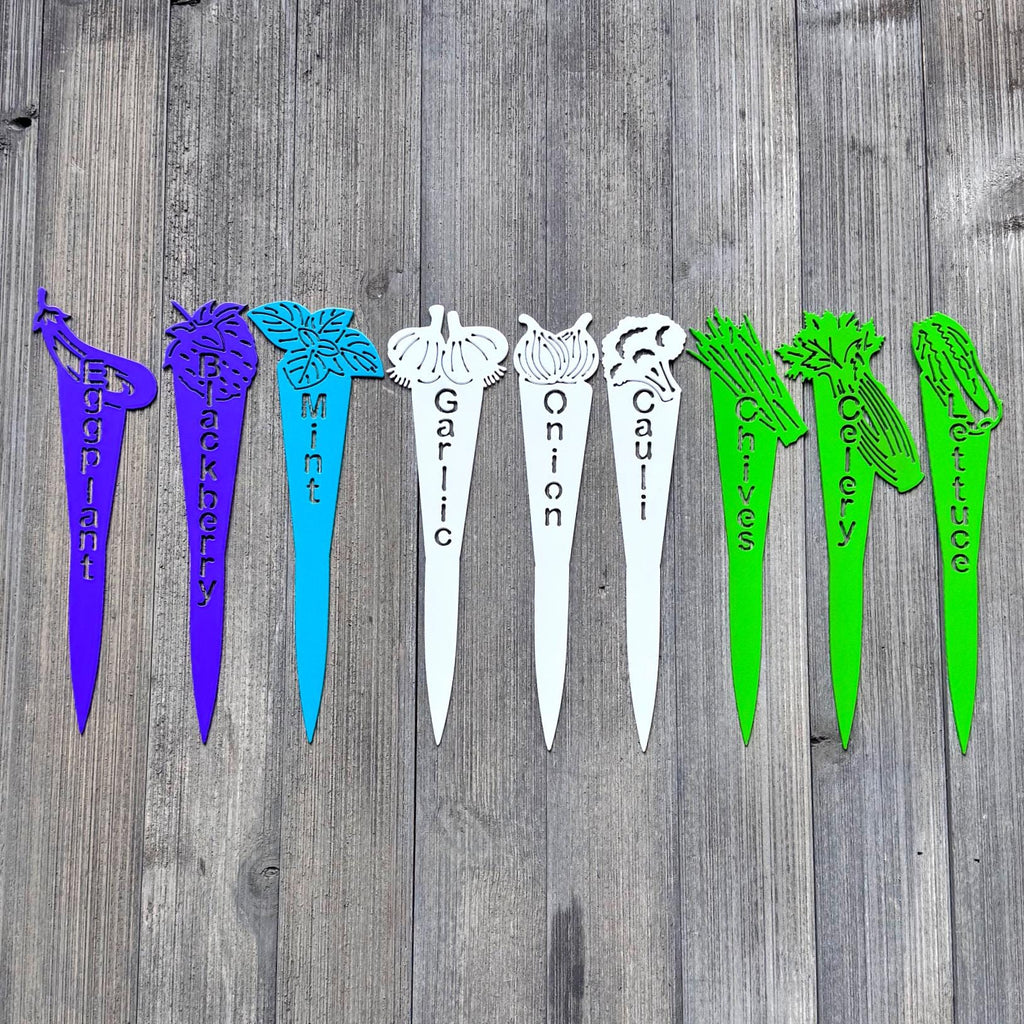 Build Your Own Garden Marker Set – Choose Your Plants – Durable, Powdercoated Metal Garden Stakes